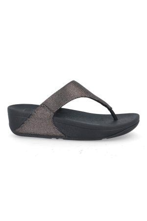 FitFlop™ Lulu glitz canvas zwart