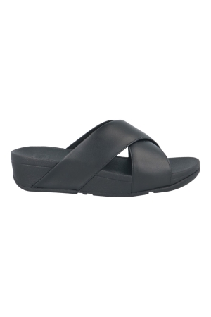 FitFlop™ Lulu cross slide zwart