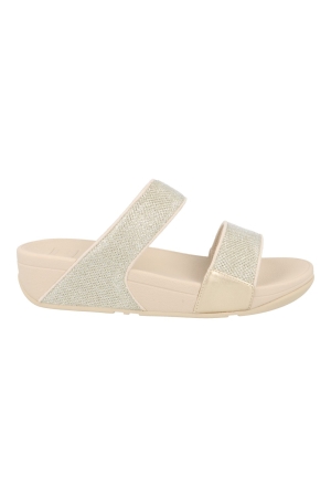FitFlop™ Lulu shimmerglitz slides goud