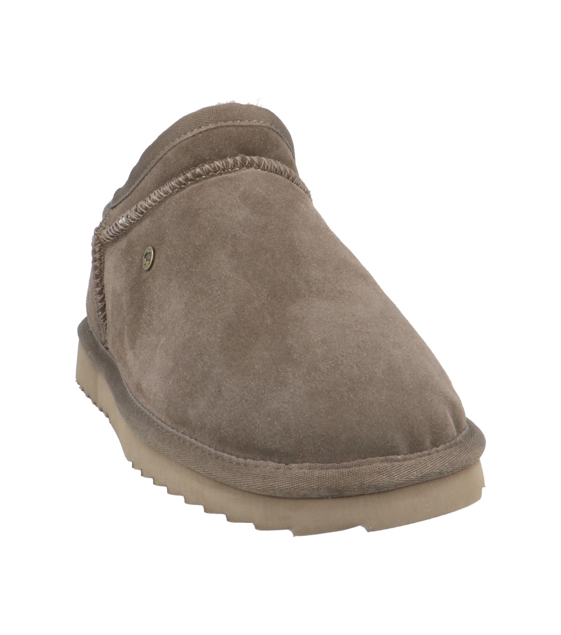 Warmbat Conner, Pantofole Da Casa Uomo In Pelle Scamosciata Color Cognac, Suola Antiscivolo